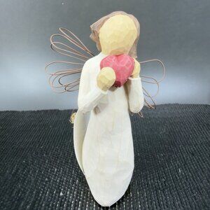 Willow Tree 2000 Angel Of Heart Resin Ornament Small Figurine Angel Girl W Heart